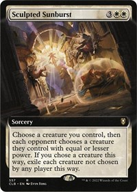 Sculpted Sunburst (Extended Art), Commander Legends: Battle for Baldur's Gate
