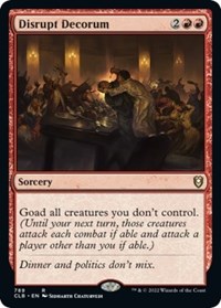 Disrupt Decorum, Commander Legends: Battle for Baldur's Gate