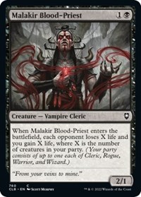 Malakir Blood-Priest, Commander Legends: Battle for Baldur's Gate