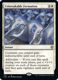 Unbreakable Formation, Commander Legends: Battle for Baldur's Gate