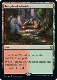 Temple of Abandon, Commander Legends: Battle for Baldur's Gate