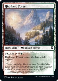 Highland Forest, Commander Legends: Battle for Baldur's Gate