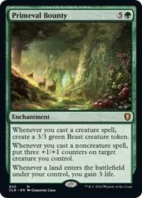 Primeval Bounty, Commander Legends: Battle for Baldur's Gate
