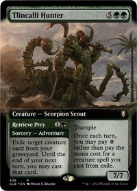 Tlincalli Hunter (Extended Art), Commander Legends: Battle for Baldur's Gate