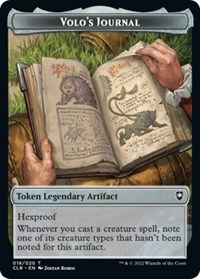 Volo's Journal Token, Commander Legends: Battle for Baldur's Gate