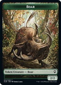 Boar // Ogre Double-Sided Token, Commander Legends: Battle for Baldur's Gate