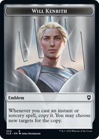 Emblem - Will Kenrith // Copy Double-Sided Token, Commander Legends: Battle for Baldur's Gate