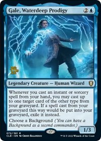 Gale, Waterdeep Prodigy, Prerelease Cards