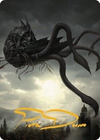 Nautiloid Ship Art Card (Gold-Stamped Signature), Art Series: Commander Legends: Battle for Baldur's Gate