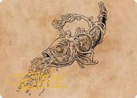Decanter of Endless Water Art Card (Gold-Stamped Signature), Art Series: Commander Legends: Battle for Baldur's Gate