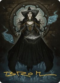 Tasha, the Witch Queen Art Card (76/81) (Gold-Stamped Signature), Art Series: Commander Legends: Battle for Baldur's Gate