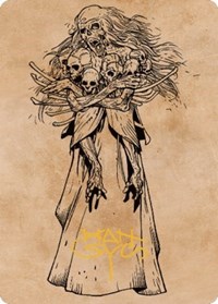 Myrkul, Lord of Bones Art Card (73/81) (Gold-Stamped Signature), Art Series: Commander Legends: Battle for Baldur's Gate