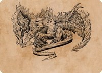 Miirym, Sentinel Wyrm Art Card, Art Series: Commander Legends: Battle for Baldur's Gate