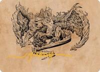 Miirym, Sentinel Wyrm Art Card (Gold-Stamped Signature), Art Series: Commander Legends: Battle for Baldur's Gate