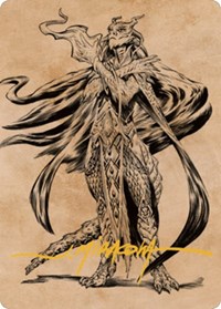 Lozhan, Dragons' Legacy Art Card (Gold-Stamped Signature), Art Series: Commander Legends: Battle for Baldur's Gate