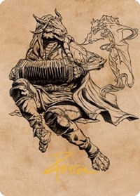 Korlessa, Scale Singer Art Card (Gold-Stamped Signature), Art Series: Commander Legends: Battle for Baldur's Gate