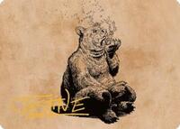 Wilson, Refined Grizzly Art Card (Gold-Stamped Signature), Art Series: Commander Legends: Battle for Baldur's Gate