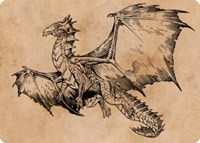 Ancient Bronze Dragon Art Card (58/81), Art Series: Commander Legends: Battle for Baldur's Gate