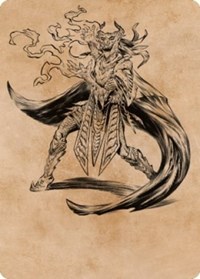 Livaan, Cultist of Tiamat Art Card, Art Series: Commander Legends: Battle for Baldur's Gate