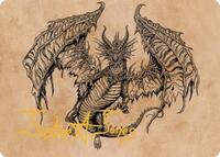 Ganax, Astral Hunter Art Card (Gold-Stamped Signature), Art Series: Commander Legends: Battle for Baldur's Gate