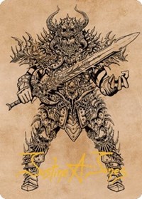 Sarevok, Deathbringer Art Card (Gold-Stamped Signature), Art Series: Commander Legends: Battle for Baldur's Gate