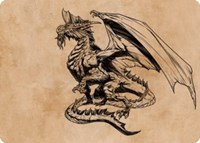 Ancient Silver Dragon Art Card (47/81), Art Series: Commander Legends: Battle for Baldur's Gate
