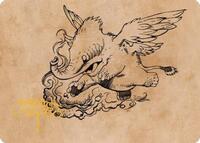 Lulu, Loyal Hollyphant Art Card (Gold-Stamped Signature), Art Series: Commander Legends: Battle for Baldur's Gate