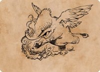 Lulu, Loyal Hollyphant Art Card, Art Series: Commander Legends: Battle for Baldur's Gate