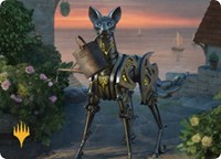 Clockwork Fox Art Card (Gold-Stamped), Art Series: Commander Legends: Battle for Baldur's Gate