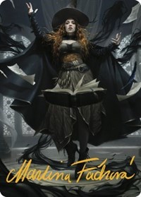 Tasha, the Witch Queen Art Card (41/81) (Gold-Stamped Signature), Art Series: Commander Legends: Battle for Baldur's Gate