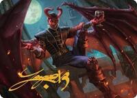 Raphael, Fiendish Savior Art Card (40/81) (Gold-Stamped Signature), Art Series: Commander Legends: Battle for Baldur's Gate