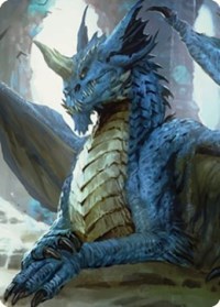 Young Blue Dragon Art Card, Art Series: Commander Legends: Battle for Baldur's Gate