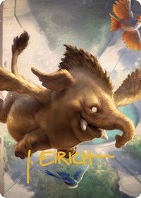 Hollyphant Art Card (Gold-Stamped Signature), Art Series: Commander Legends: Battle for Baldur's Gate