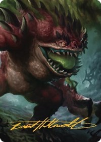 Hezrou Art Card (Gold-Stamped Signature), Art Series: Commander Legends: Battle for Baldur's Gate