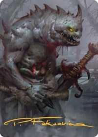 Gray Slaad Art Card (Gold-Stamped Signature), Art Series: Commander Legends: Battle for Baldur's Gate