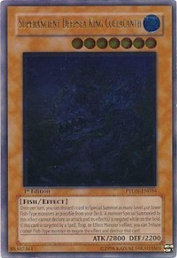 Superancient Deepsea King Coelacanth (UTR), 1st-edition, front
