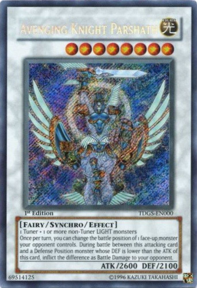 Avenging Knight Parshath, 1st-edition, front