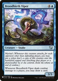 Broodbirth Viper, The List Reprints