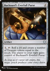 Bucknard's Everfull Purse, The List Reprints