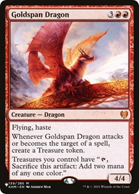 Goldspan Dragon, The List Reprints