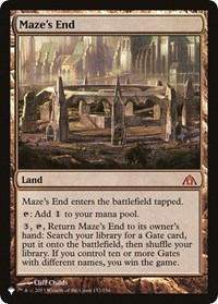 Maze's End, The List Reprints