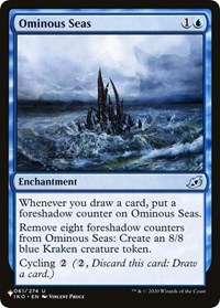 Ominous Seas, The List Reprints