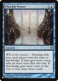 Plea for Power, The List Reprints