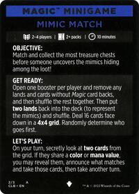 Magic Minigame: Mimic Match, Commander Legends: Battle for Baldur's Gate