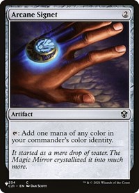 Arcane Signet (C21), The List Reprints