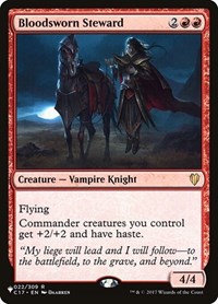 Bloodsworn Steward, The List Reprints