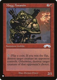 Mogg Assassin, The List Reprints