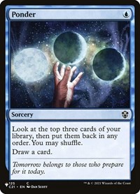 Ponder, The List Reprints