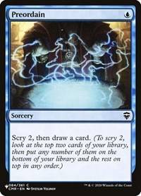 Preordain (CMR), The List Reprints