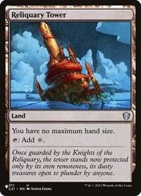 Reliquary Tower (C21), The List Reprints
